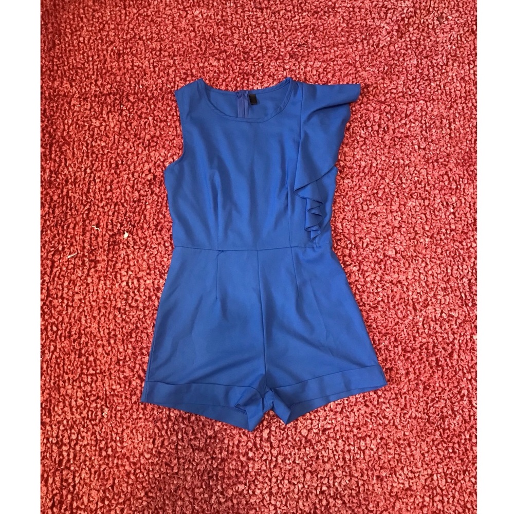 XS Royal Blue Romper Shorts